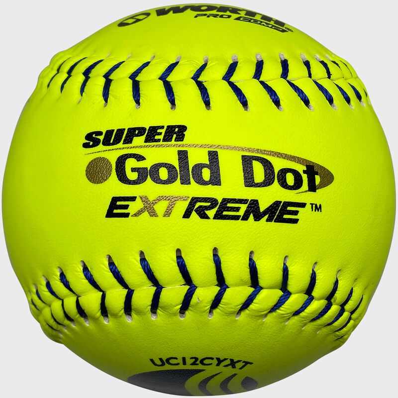 USSSA 12 in Gold Dot Softballs (UC12CYXT)