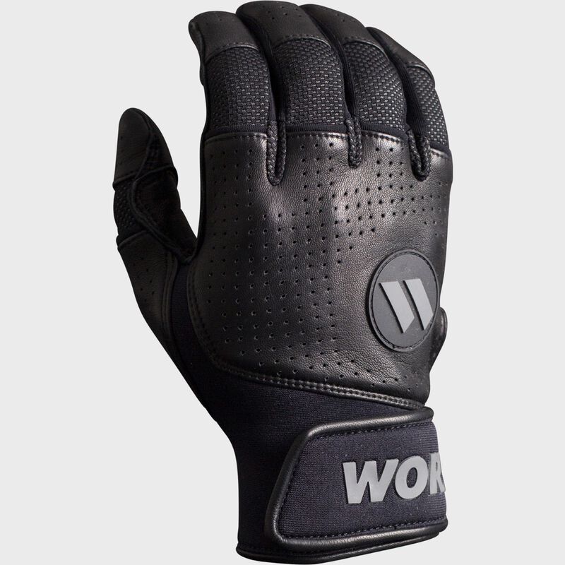 A black Legit Pro slowtpitch batting glove