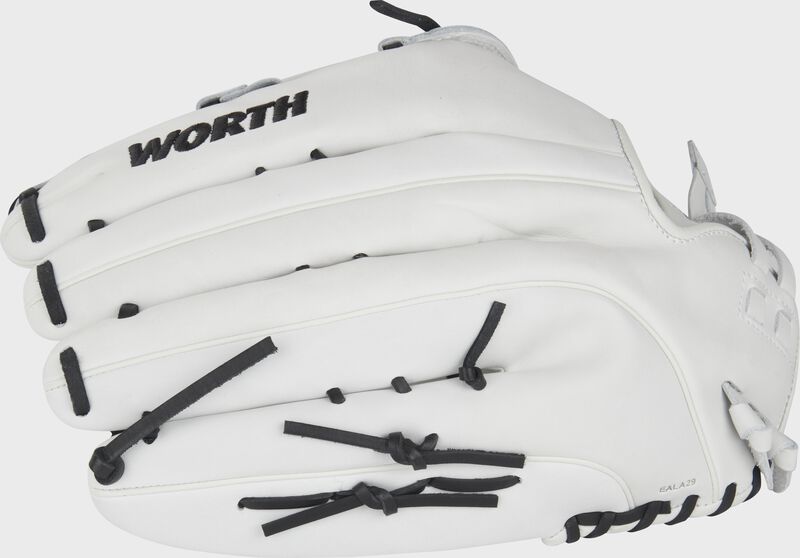 Freedom White/Black Slowpitch Softball Glove, Multiple Sizes loading=