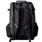 Back of a black Worth softball backpack with black shoulder straps - SKU: WORBAG-BP-BLK image number null