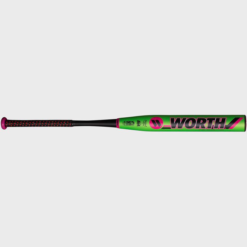 Worth logo on the barrel of a Watermelon XL Reload USSSA slow pitch softball bat - SKU: WML21U loading=