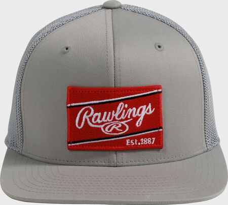 Rawlings Red Patch Mesh Snapback Hat