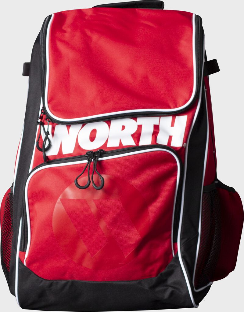 A scarlet red Worth softball backpack - WORBAG-BP-S/B