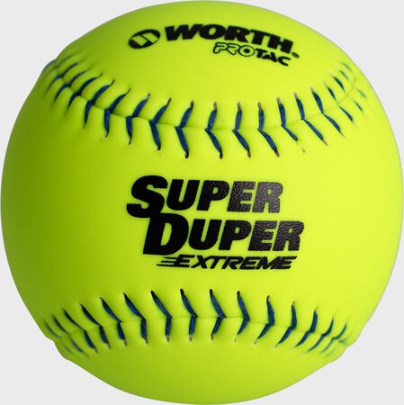 Super Duper Extreme Multi-Layer Softball, Red & Blue Stitch, 12" & 11"