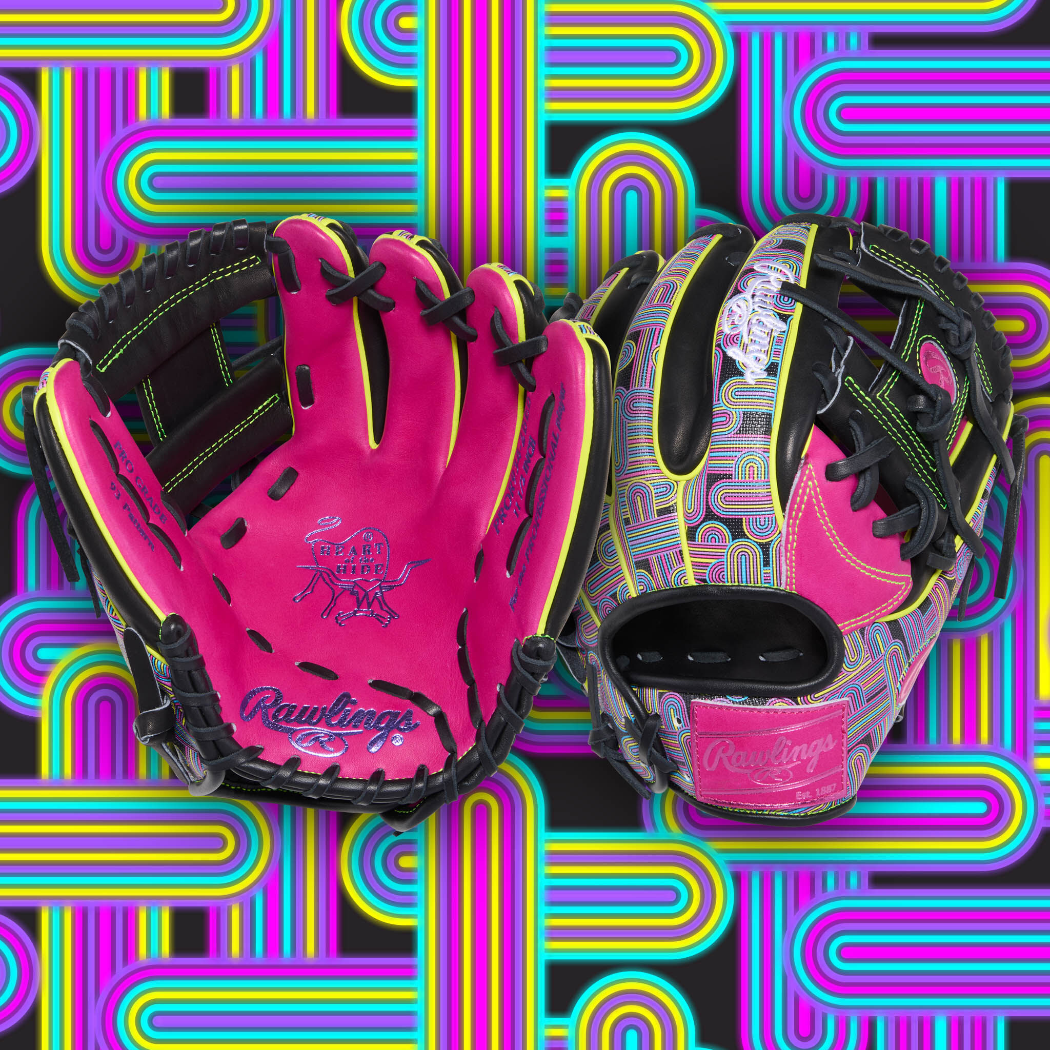 Rawlings HOH ColorSync 10 Berry Pattern 11.5-Inch Glove