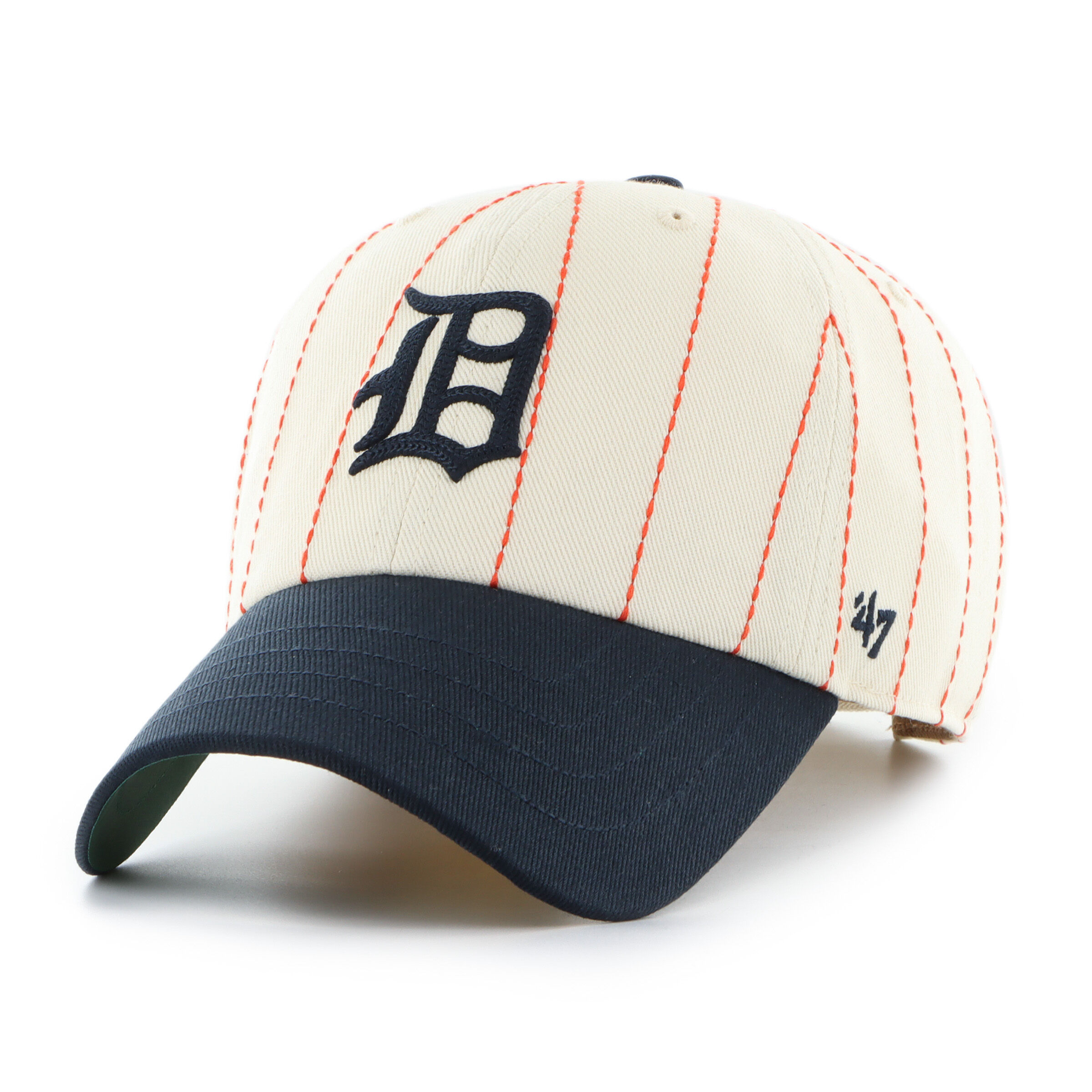 Detroit Tigers Rawlings '47 Brand Pinstripe Clean Up Hat