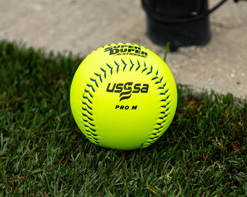 Worth USSSA Super Duper Extreme PRO COMP Multi-Layer Navy Stitch Ball, 1 Dozen