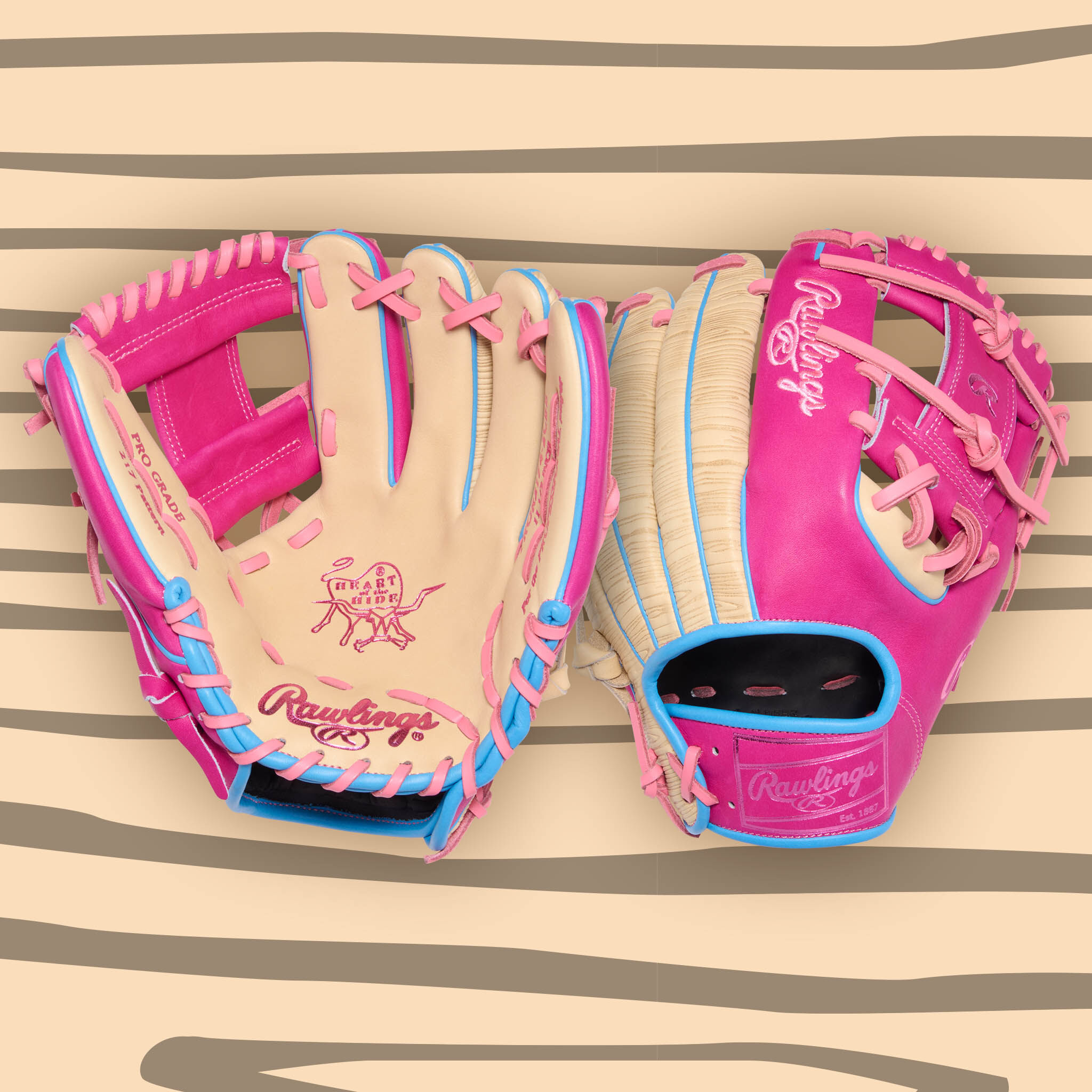 Rawlings HOH ColorSync 10 Woodgrain Pink 11.5-Inch Glove