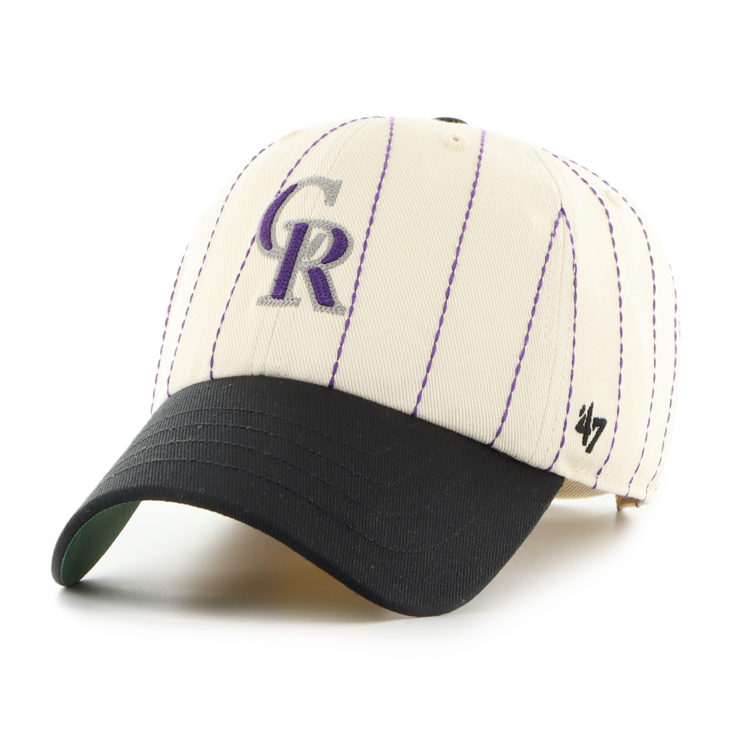 Colorado Rockies Rawlings '47 Brand Pinstripe Clean Up Hat