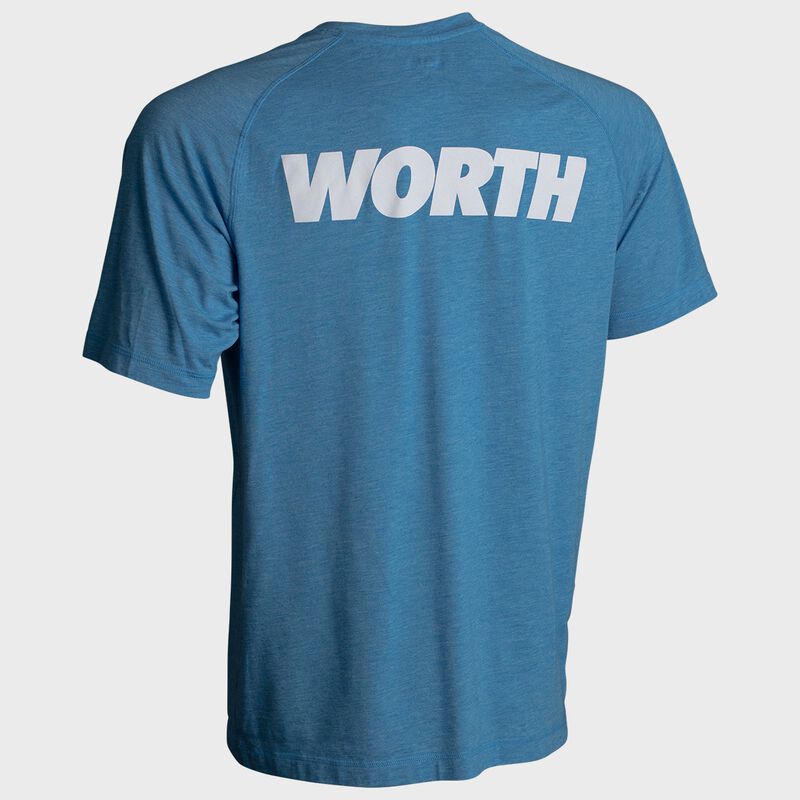 Worth Tri-Blend Performance Short Sleeve Shirt | Blue