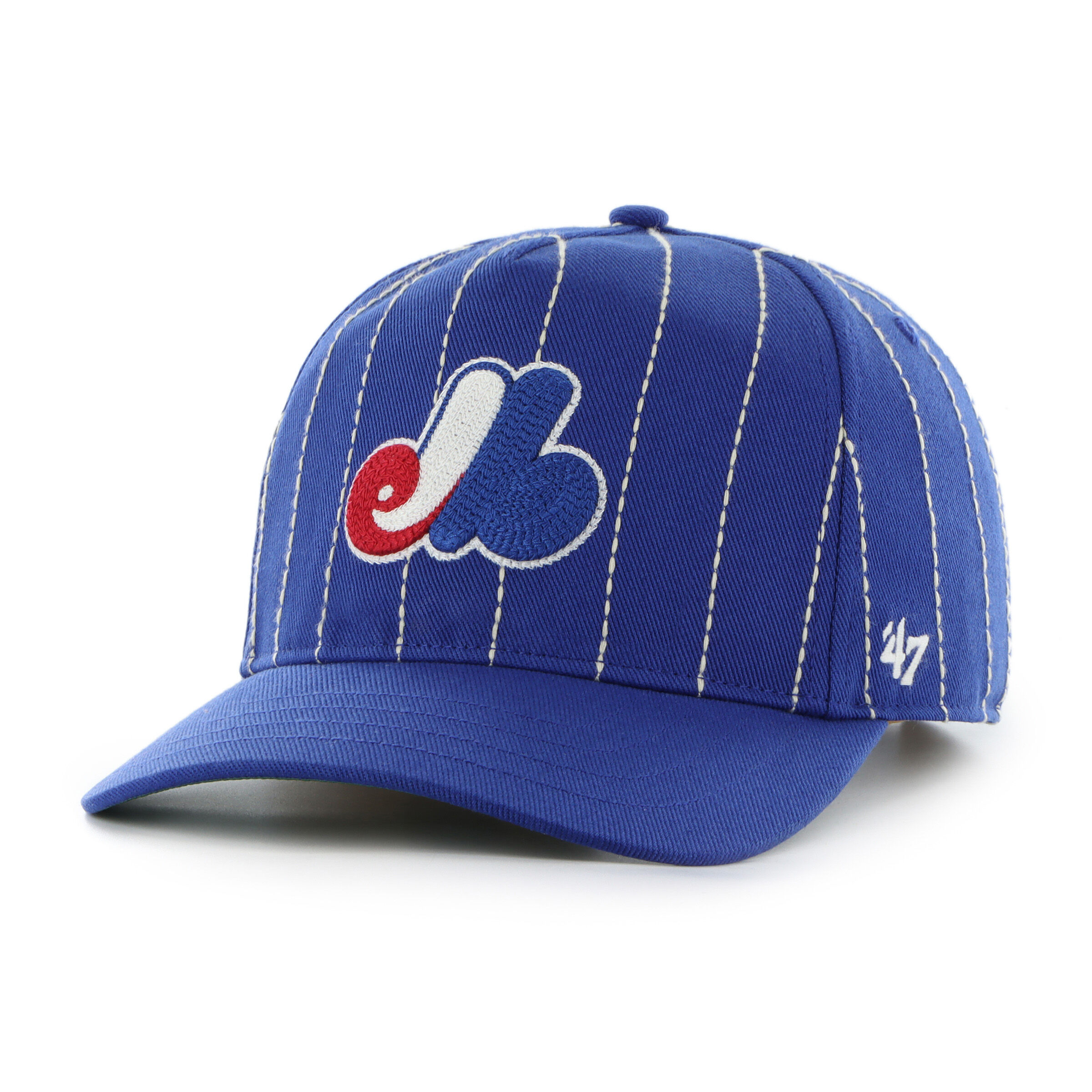 Montreal Expos Cooperstown Rawlings '47 Brand Pinstripe Hitch Hat