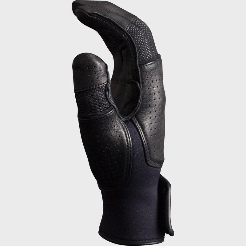 Thumb of a black Legit Pro slowtpitch batting glove