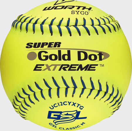 GSL 12 in Gold Dot Softballs (UC12CYXTG)