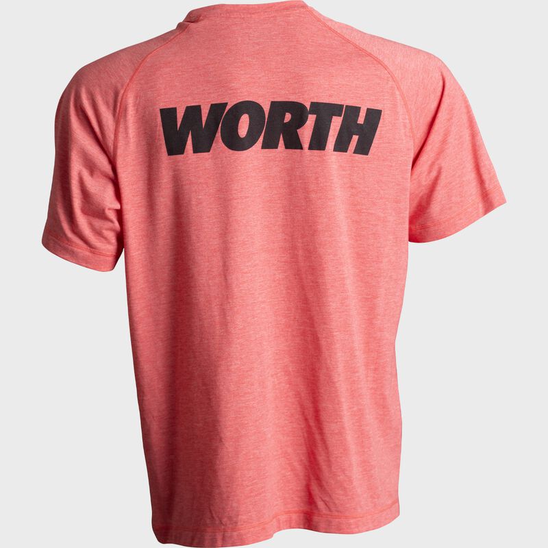 Worth Tri-Blend Performance Short Sleeve Shirt, Red