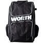 A black Worth softball backpack - WORBAG-BP-BLK image number null