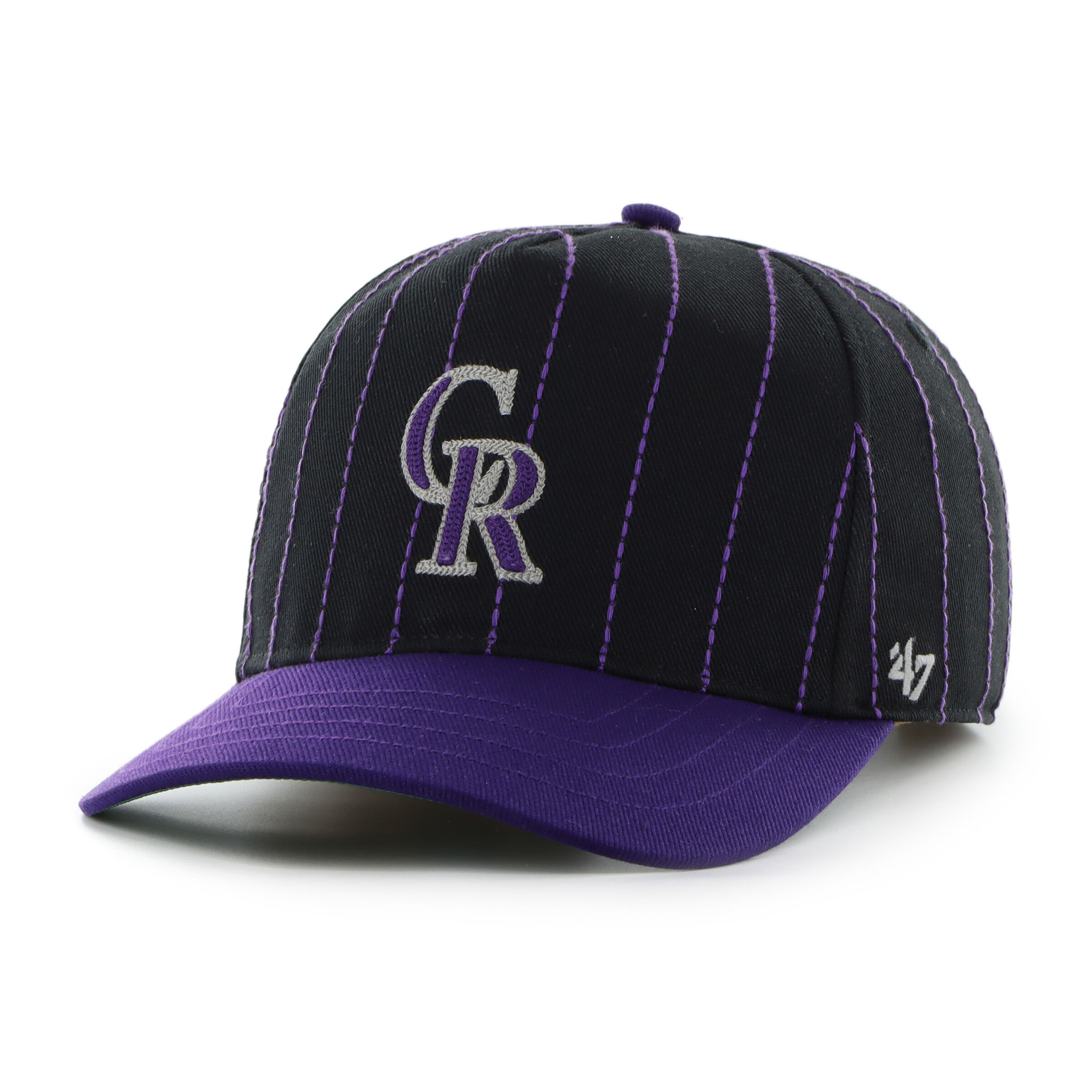 Colorado Rockies Rawlings '47 Brand Pinstripe Hitch Hat