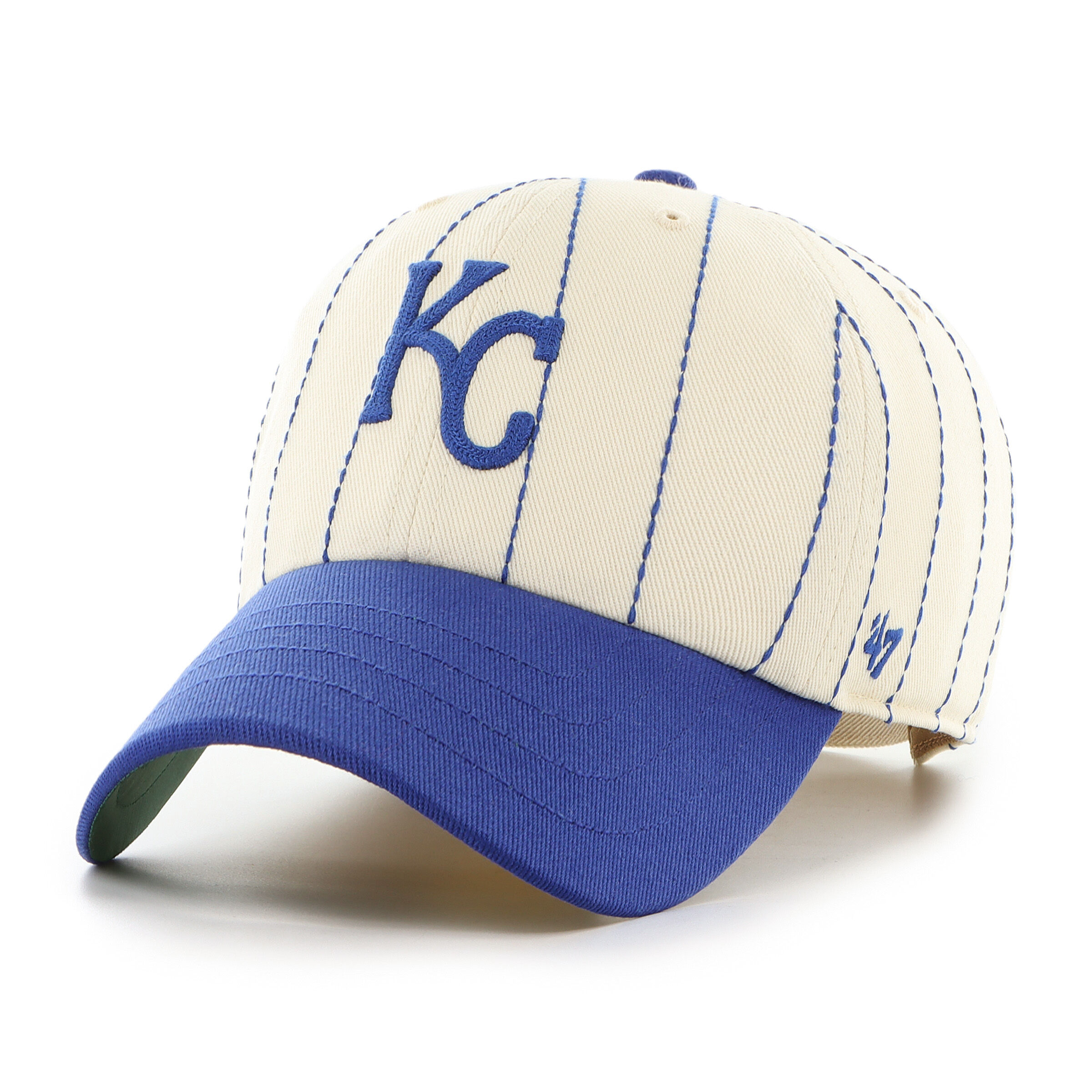 Kansas City Royals Rawlings '47 Brand Pinstripe Clean Up Hat