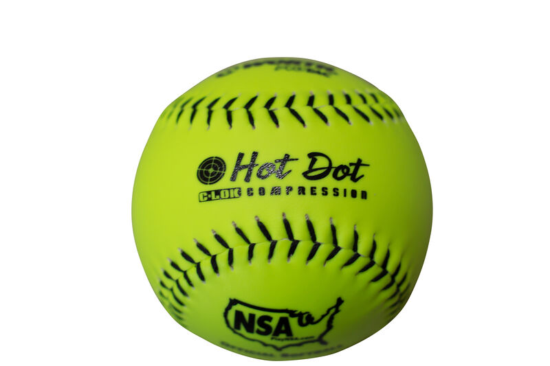 Worth NSA 12 in Hot Dot Softballs (Dozen) Worth