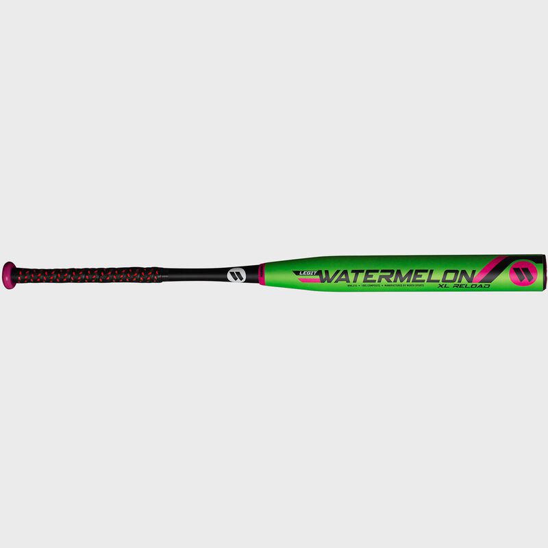 A lime green Worth Watermelon XL reload USSSA slow pitch bat - SKU: WML21U loading=