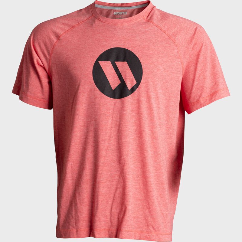 Worth Tri-Blend Performance Short Sleeve Shirt, Red