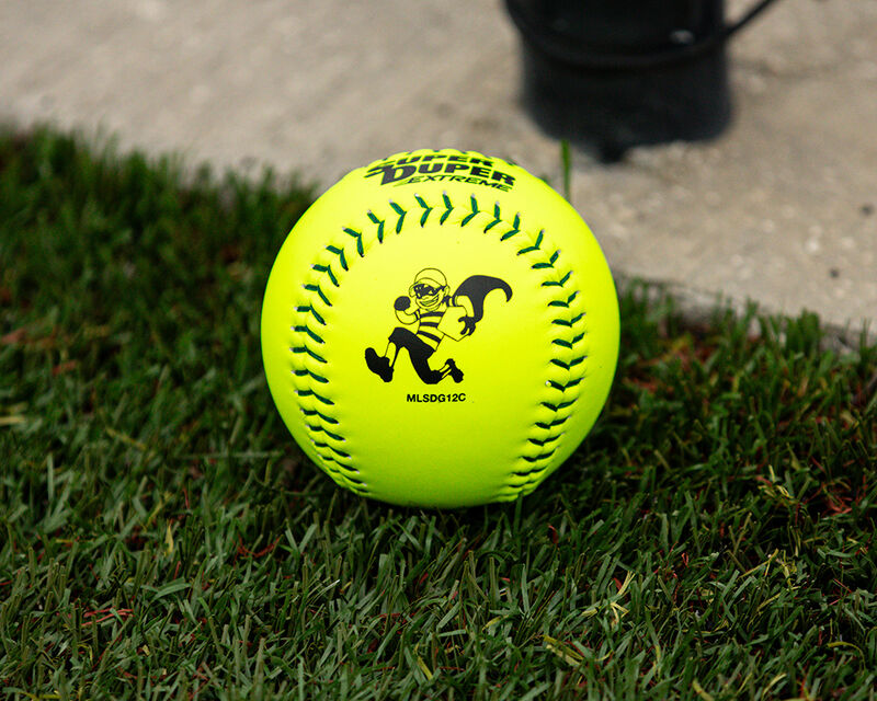 Worth ISA Super Duper Extreme PRO COMP Multi-Layer Green Stitch Ball, 12", 1 Dozen
