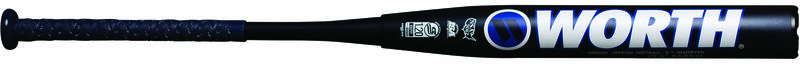 Miken logo on the barrel of a Ryan Harvey USSSA blem bat - SKU: WRH21UB loading=