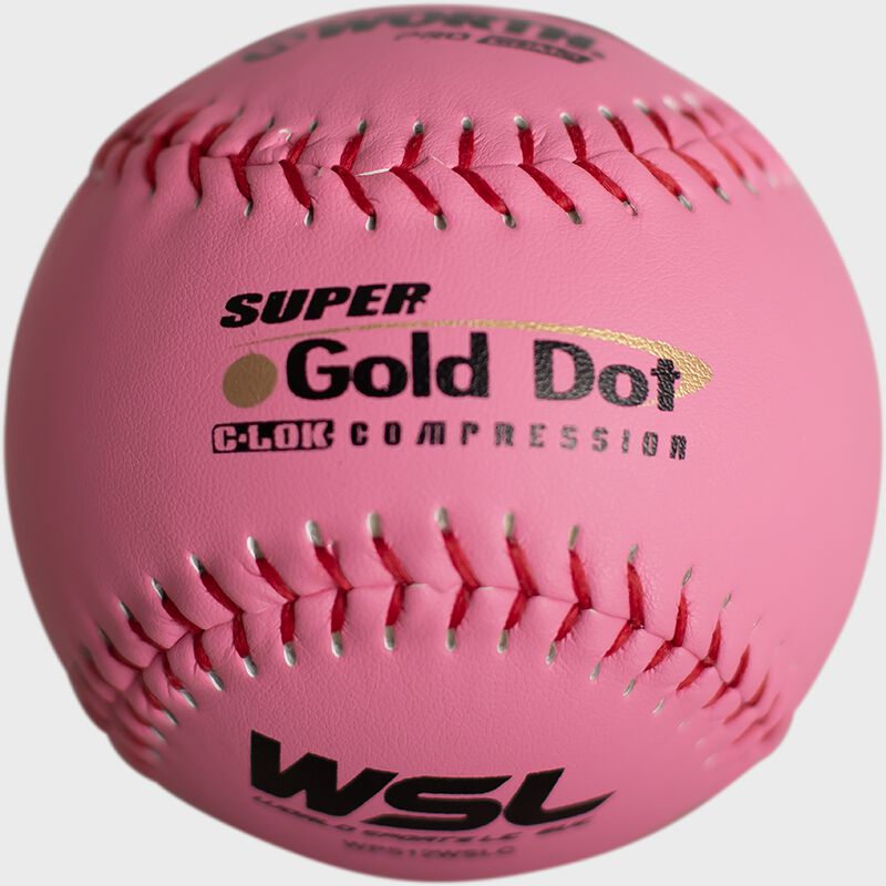 A Worth WSL 12 in Pink Cover softball - SKU: WPS12WSLC loading=