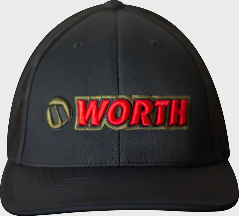 Worth Black Trucker Mesh Hat loading=