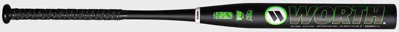 Worth logo on the barrel of a Mach 1 Cobra Jet 428 XXL weighted bat - SKU: WM22MU loading=