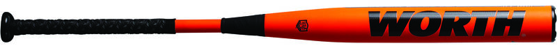 Worth logo on the barrel of a Mach 1 USA balanced blem bat - SKU: WM21BAB