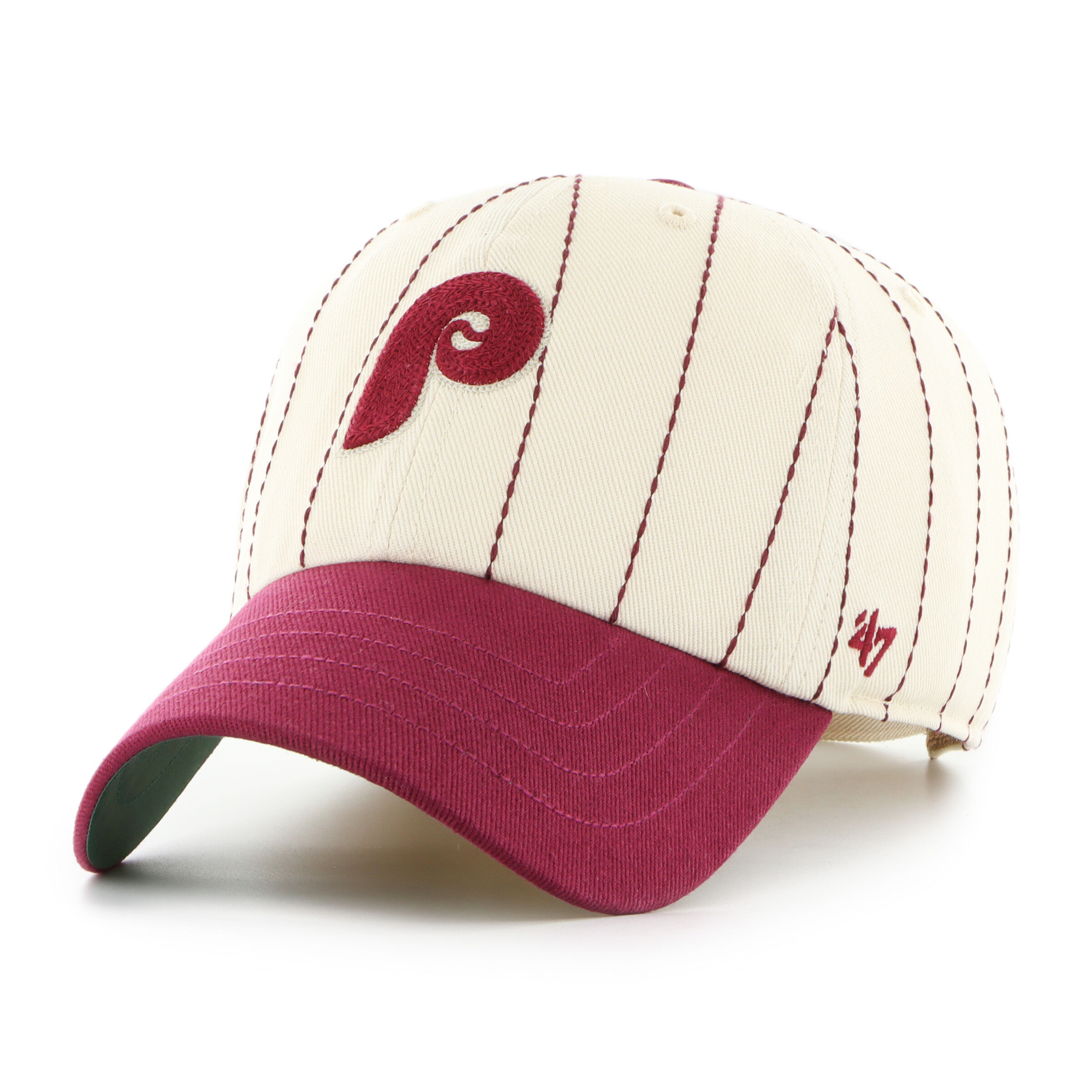 Philadelphia Phillies Rawlings '47 Brand Pinstripe Clean Up Hat