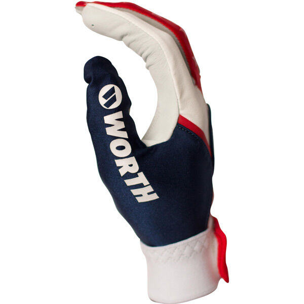 new Worth Team Batting Gloves RED/WHITE/BLUE LARGE 