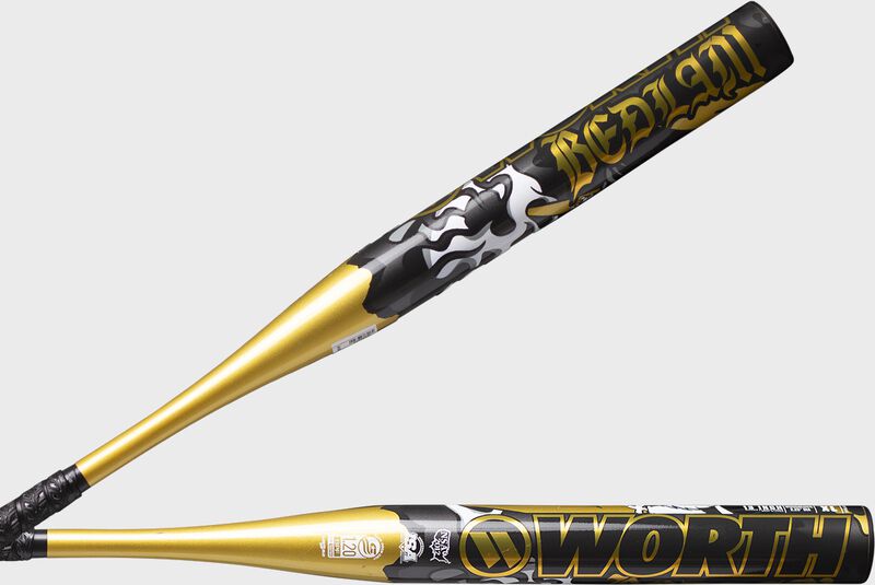 2025 Worth Bedlam Gold XL 13-Inch Slowpitch Bat