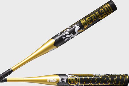 2025 Worth Bedlam Gold XL 13-Inch Slowpitch Bat 2025 Worth Bedlam Gold XL 13-Inch Slowpitch Bat