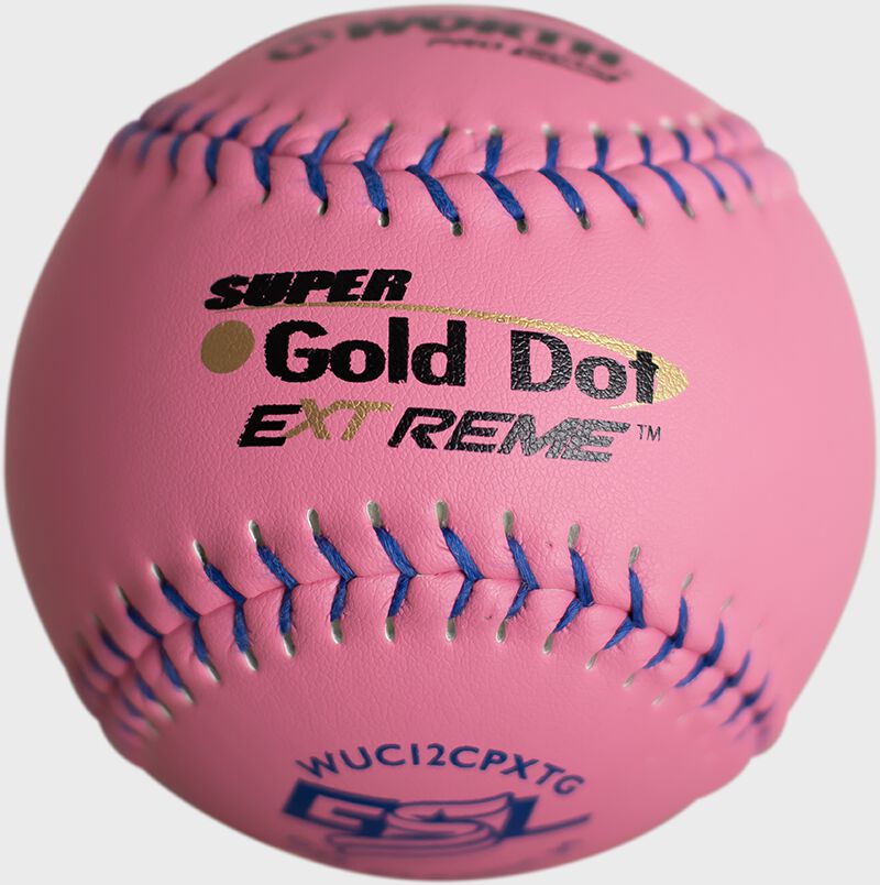 A Worth GSL 12 in pink cover softball - SKU: WUC12CPXTG